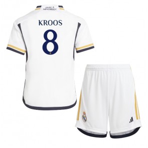 Real Madrid Toni Kroos #8 Replica Home Stadium Kit for Kids 2023-24 Short Sleeve (+ pants)
